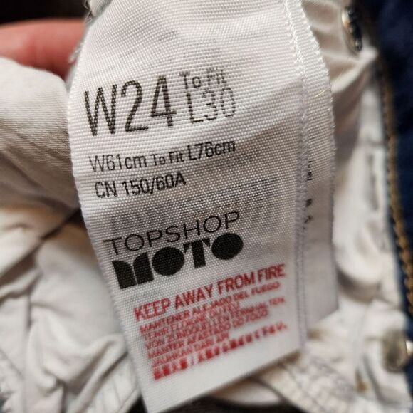 Topshop Blue Motto Leigh Skinny Jeans - Picture 6 of 12